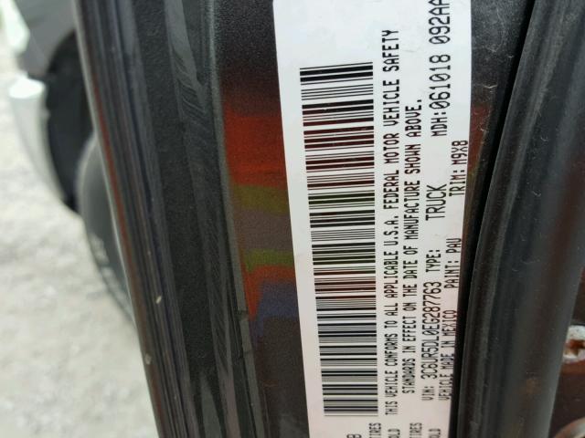 3C6UR5DL0EG287763 - 2014 RAM 2500 SLT CHARCOAL photo 10