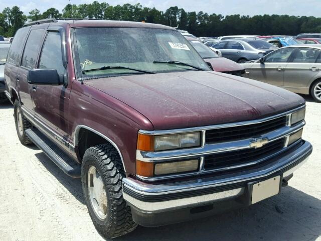 1GNEK13R6XJ491654 - 1999 CHEVROLET TAHOE K150 MAROON photo 1