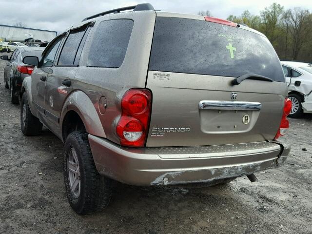 1D4HD48NX6F161186 - 2006 DODGE DURANGO SL GOLD photo 3