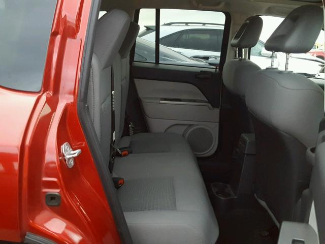 1J8FT47W07D420646 - 2007 JEEP COMPASS RED photo 6