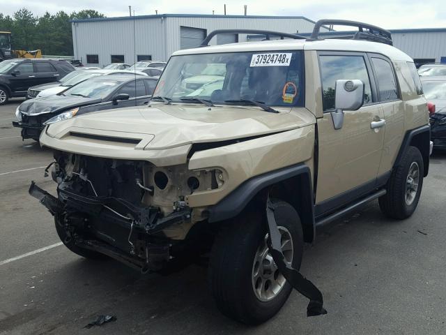 JTEBU4BF8DK166374 - 2013 TOYOTA FJ CRUISER BEIGE photo 2