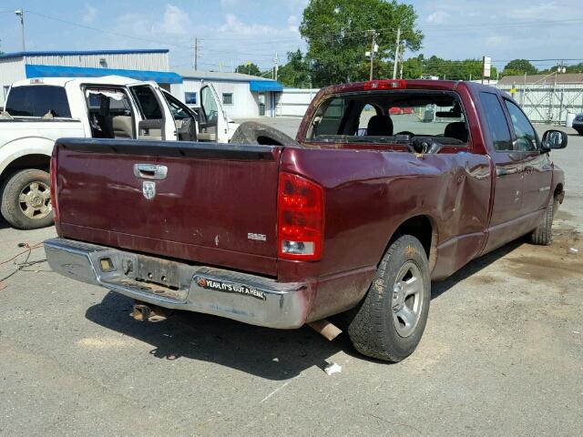 1D7HA18D13J570879 - 2003 DODGE RAM 1500 S BURGUNDY photo 4