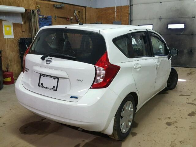 3N1CE2CP5FL436196 - 2015 NISSAN VERSA NOTE WHITE photo 4