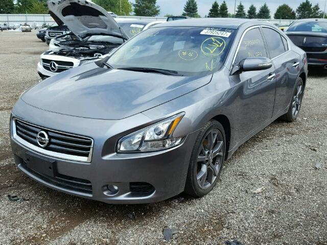 1N4AA5APXEC463575 - 2014 NISSAN MAXIMA S GRAY photo 2