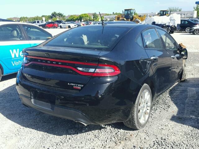 1C3CDFCH0DD133530 - 2013 DODGE DART LIMIT BLACK photo 4