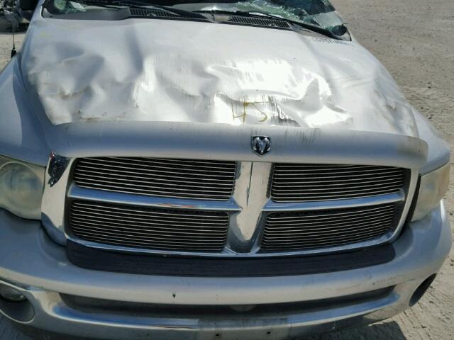 1D7HA18N32S706432 - 2002 DODGE RAM 1500 SILVER photo 7