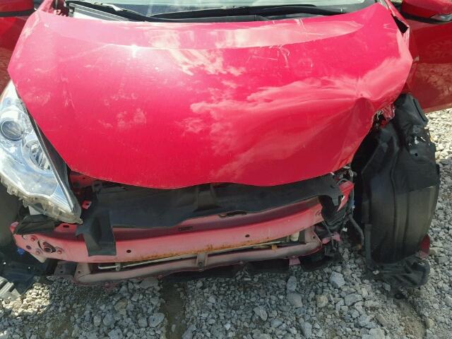 JTDKDTB35D1550848 - 2013 TOYOTA PRIUS C RED photo 7