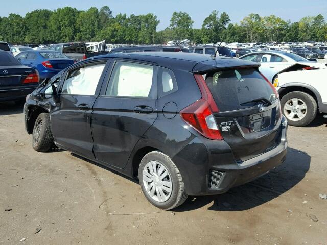 JHMGK5H54HS017095 - 2017 HONDA FIT LX أسود صورة 3