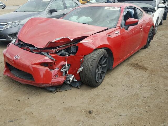 JF1ZNAA18D1704071 - 2013 TOYOTA SCION FR-S წითელი ფოტო 2