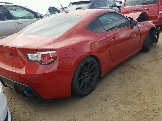 JF1ZNAA18D1704071 - 2013 TOYOTA SCION FR-S წითელი ფოტო 4