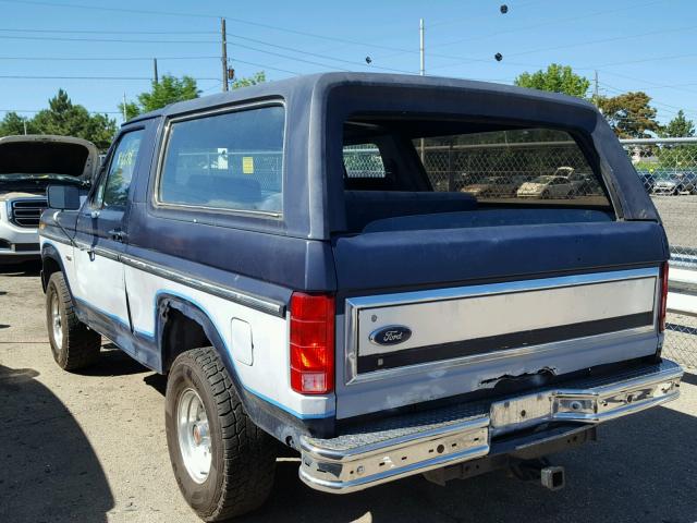 1FMEU15H8FLA56317 - 1985 FORD BRONCO U10 TWO TONE photo 3