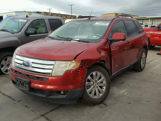 2FMDK39C07BA30842 - 2007 FORD EDGE SEL P RED photo 2