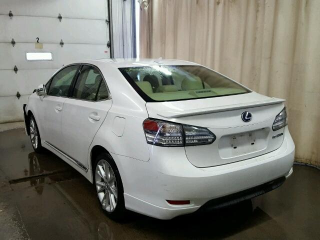 JTHBB1BA0B2048280 - 2011 LEXUS HS 250H WHITE photo 3