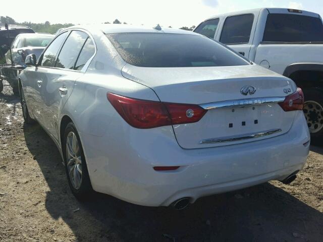 JN1BV7AP4FM345955 - 2015 INFINITI Q50 BASE WHITE photo 3