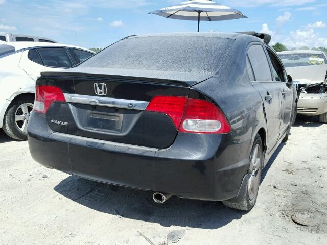 19XFA1F62AE050609 - 2010 HONDA CIVIC BLACK photo 4