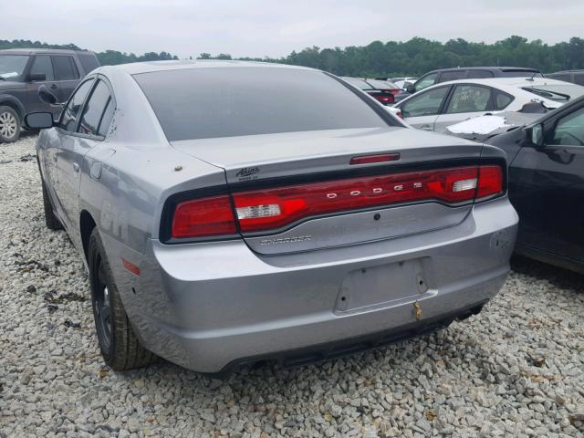 2C3CDXAT1EH367046 - 2014 DODGE CHARGER PO GRAY photo 3