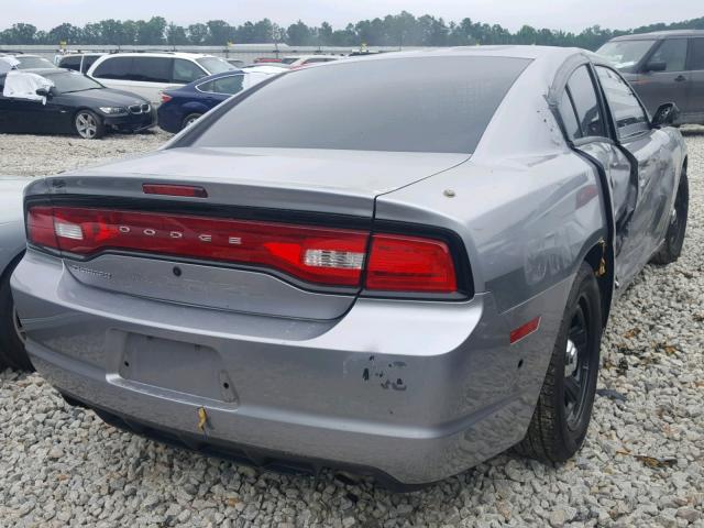 2C3CDXAT1EH367046 - 2014 DODGE CHARGER PO GRAY photo 4