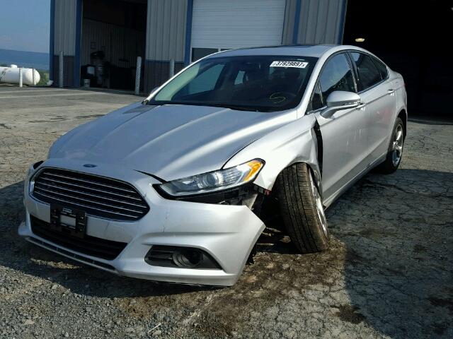 3FA6P0HR5DR123880 - 2013 FORD FUSION SILVER photo 2