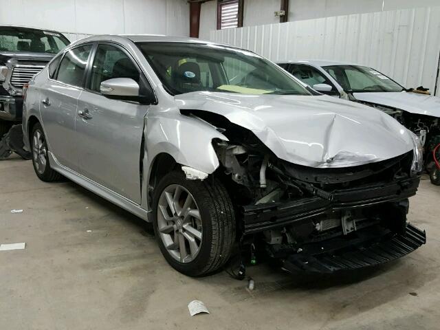 3N1AB7AP3FY320529 - 2015 NISSAN SENTRA S SILVER photo 1