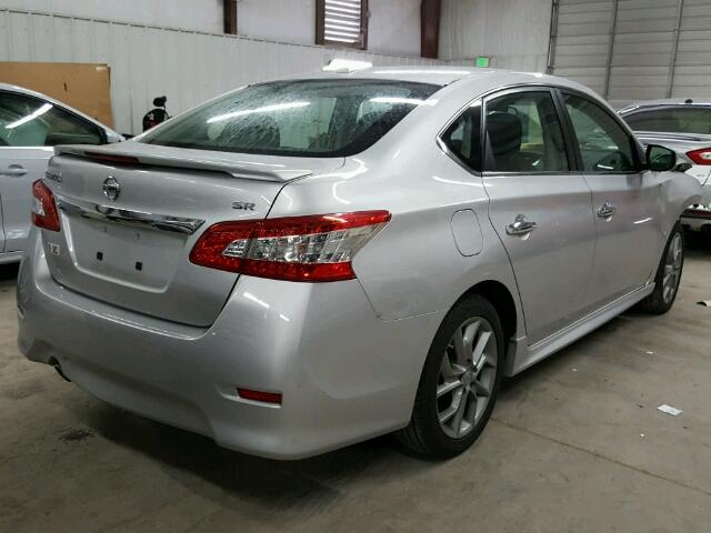 3N1AB7AP3FY320529 - 2015 NISSAN SENTRA S SILVER photo 4