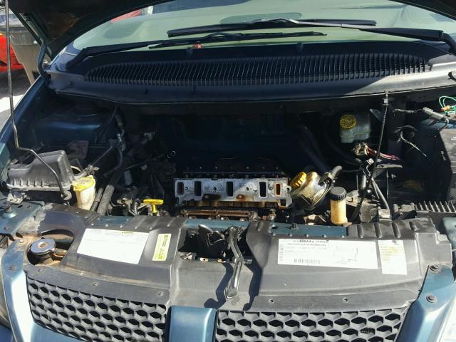 1B4GP25312B694470 - 2002 DODGE CARAVAN SE GREEN photo 7