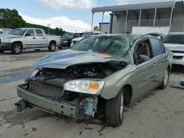 1G1ZT54895F233058 - 2005 CHEVROLET MALIBU LS GREEN photo 2