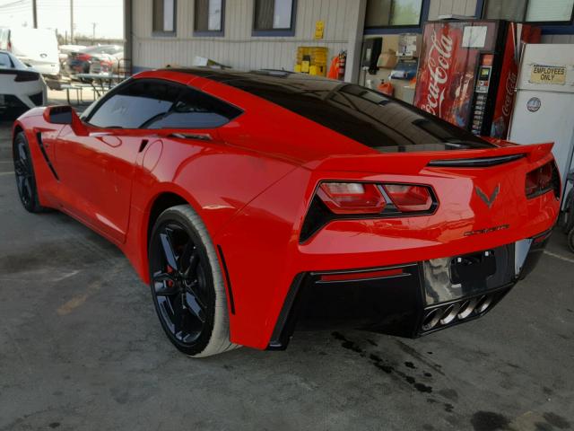 1G1YG2D74G5112811 - 2016 CHEVROLET CORVETTE S RED photo 3