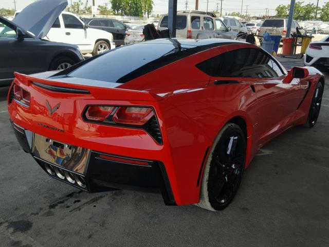 1G1YG2D74G5112811 - 2016 CHEVROLET CORVETTE S RED photo 4