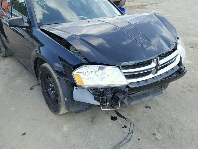 1C3CDZAB5EN138119 - 2014 DODGE AVENGER BLACK photo 9