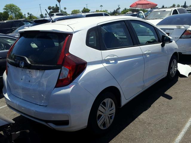 3HGGK5H42JM726682 - 2018 HONDA FIT LX WHITE photo 4