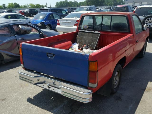 1N6SD11S1MC302238 - 1991 NISSAN TRUCK SHOR RED photo 4