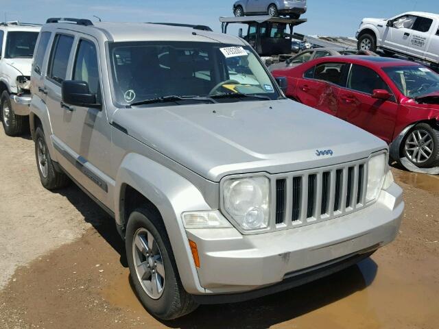 1J8GP28K28W206577 - 2008 JEEP LIBERTY SP TAN photo 1