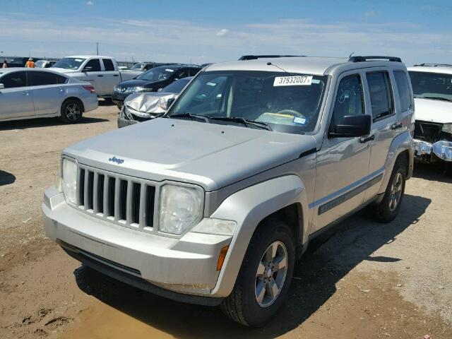 1J8GP28K28W206577 - 2008 JEEP LIBERTY SP TAN photo 2