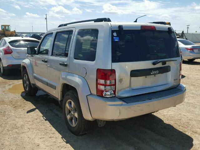 1J8GP28K28W206577 - 2008 JEEP LIBERTY SP TAN photo 3