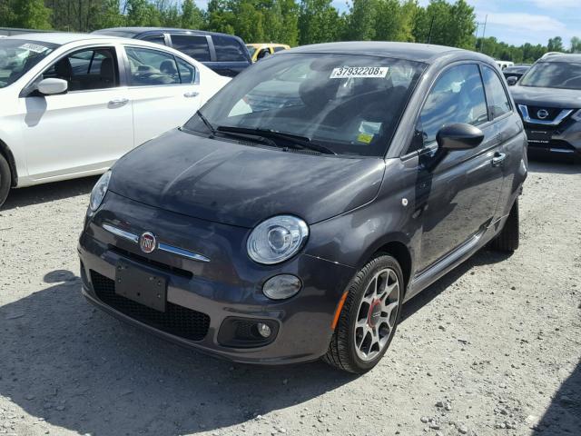 3C3CFFBR0FT607848 - 2015 FIAT 500 SPORT GRAY photo 2