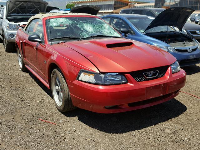 1FAFP45X01F254203 - 2001 FORD MUSTANG GT RED photo 1