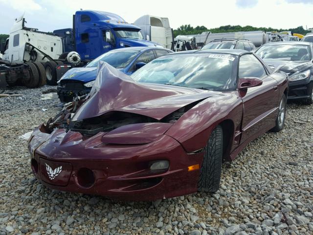 2G2FV22G522157191 - 2002 PONTIAC FIREBIRD F BURGUNDY photo 2