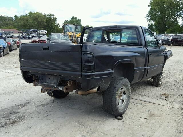 1B7HF16Y5VS177384 - 1997 DODGE RAM 1500 BLACK photo 4