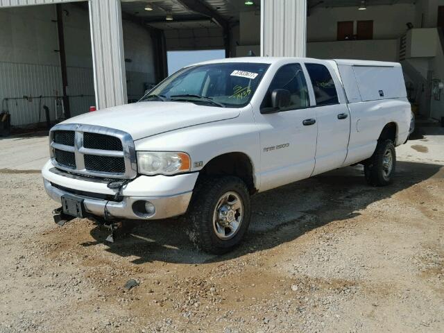 3D7KS28DX5G857439 - 2005 DODGE RAM 2500 S WHITE photo 2