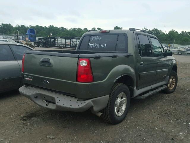 1FMZU77EX1UA90964 - 2001 FORD EXPLORER S GREEN photo 4