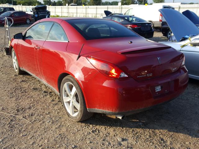 1G2ZH35NX74140215 - 2007 PONTIAC G6 GT RED photo 3