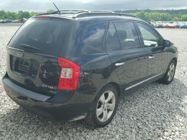 KNAFG526187206772 - 2008 KIA RONDO LX BLACK photo 4