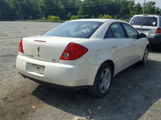 1G2ZG57B194177755 - 2009 PONTIAC G6 WHITE photo 4