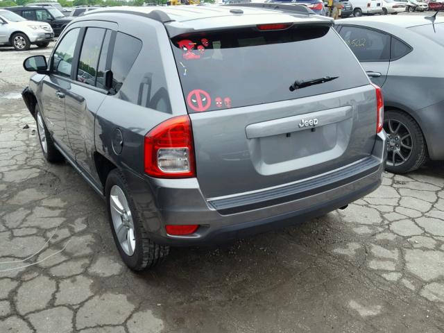 1C4NJCBB9DD235109 - 2013 JEEP COMPASS SP GRAY photo 3