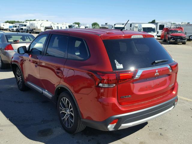 JA4AD2A33GZ021793 - 2016 MITSUBISHI OUTLANDER RED photo 3