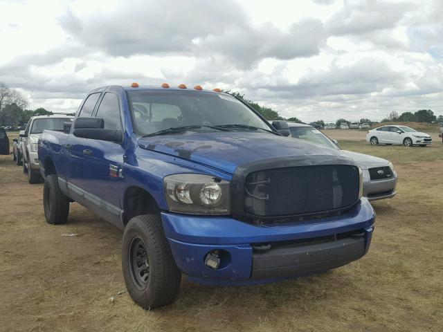 3D7KS28CX7G750417 - 2007 DODGE RAM 2500 S BLUE photo 1