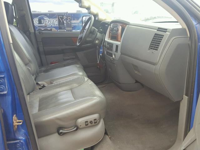 3D7KS28CX7G750417 - 2007 DODGE RAM 2500 S BLUE photo 5
