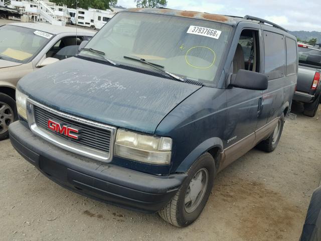 1GKDM19W5VB517748 - 1997 GMC SAFARI XT GREEN photo 2