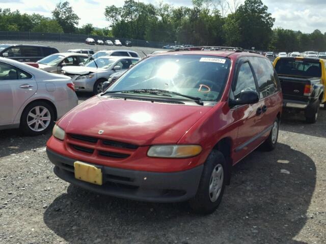 2B4FP253XXR205049 - 1999 DODGE CARAVAN RED photo 2