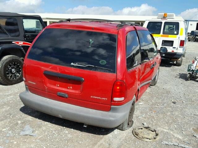 2B4FP253XXR205049 - 1999 DODGE CARAVAN RED photo 4